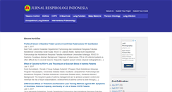 Desktop Screenshot of jurnalrespirologi.org